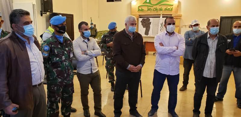 هبة من قوات اليونيفيل العاملة في جنوب لبنان عبارة عن تجهيزات لمواجهة تفشي وباء كورونا