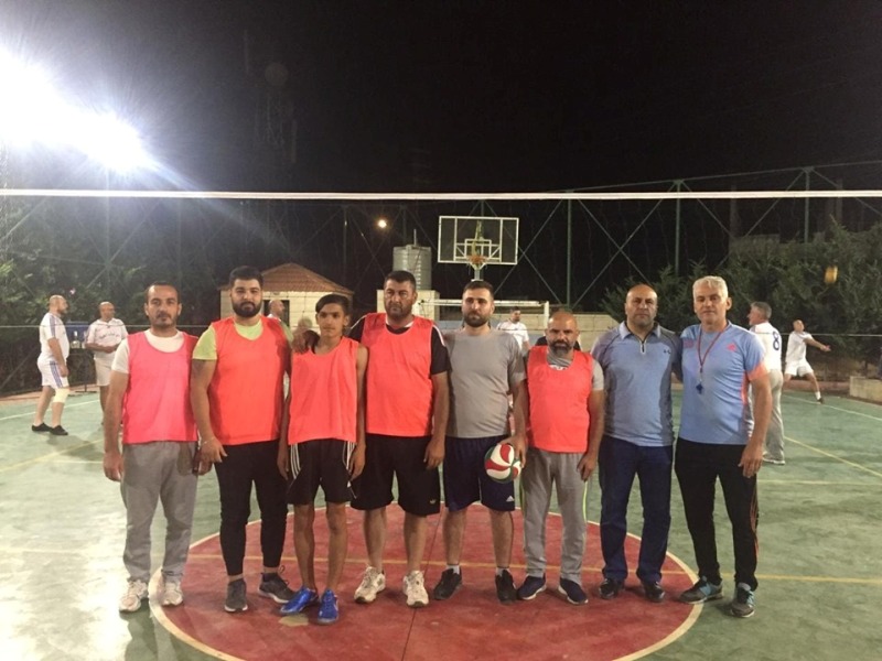 المباراة الافتتاحية لبطولة كرة الطّائرة بين الطيبة وديرسريان ضمن منافسات المهرجان الرّياضي التاسع