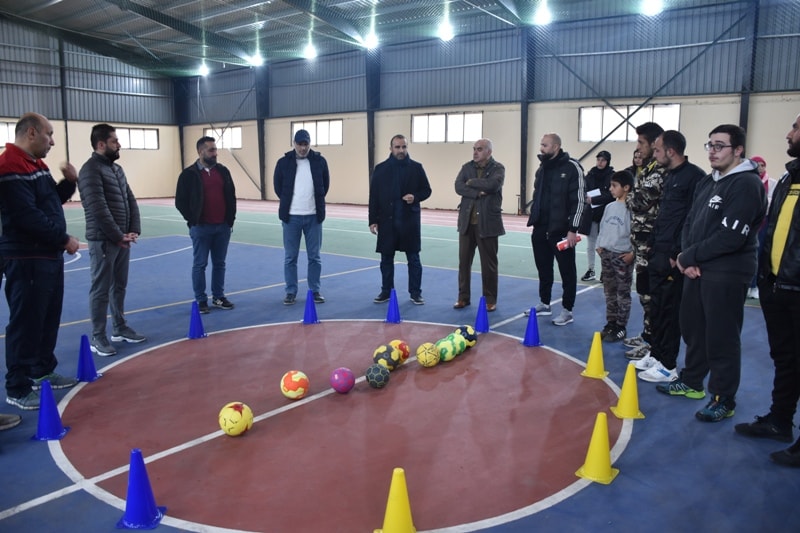 دورة التدريب العملية في مهارات لعبة كرة اليد  في بلدة مجدل سلم